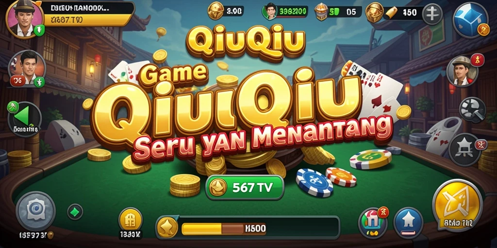 Tampilan gameplay seru dalam aplikasi QiuQiu 567TV.