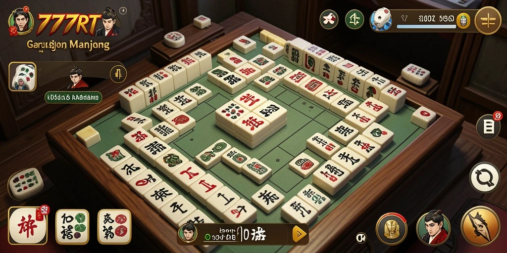 Tampilan gameplay Mahjong yang seru di 777RT.