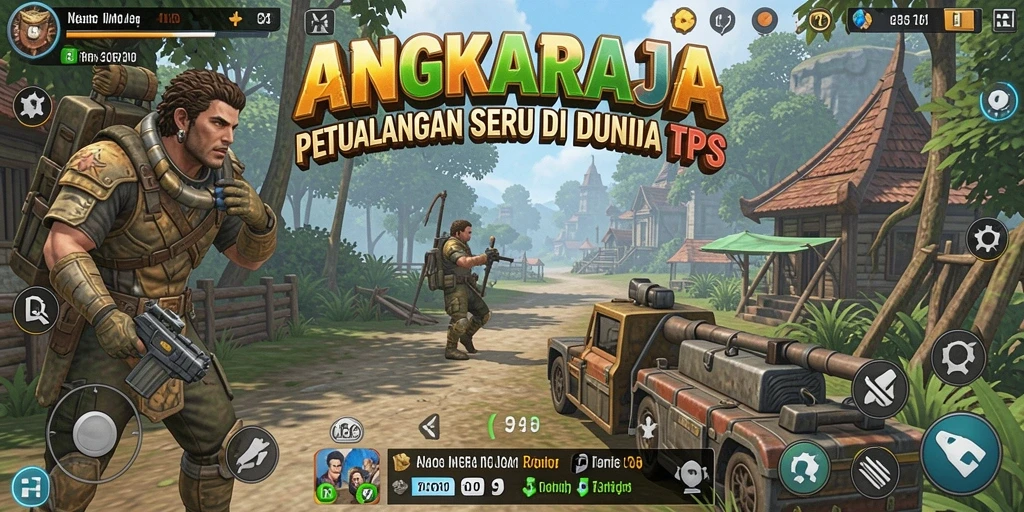 Tampilan seru dari gameplay dalam ANGKARAJA.