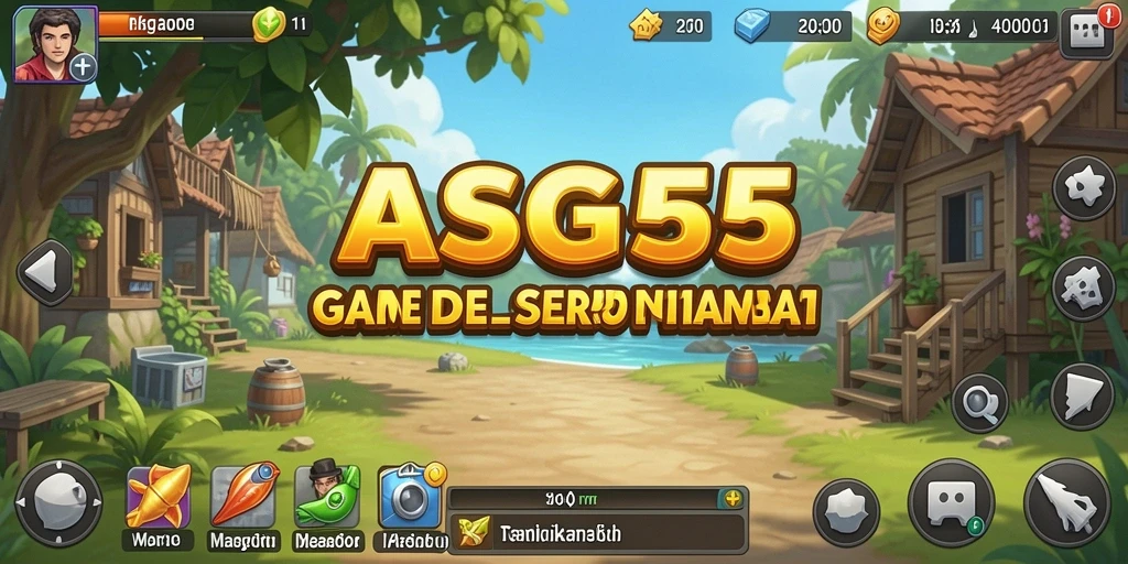 Tampilan gameplay <strong>ASG55</strong> yang menarik dengan karakter dan sumber daya yang berkembang.