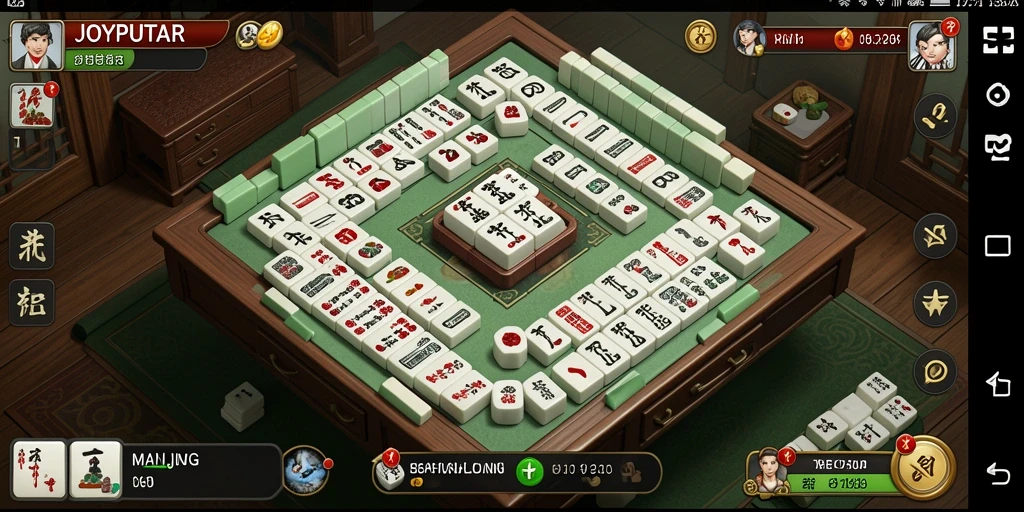 Screenshot JOYPUTAR menampilkan gameplay Mahjong yang seru dan menantang.