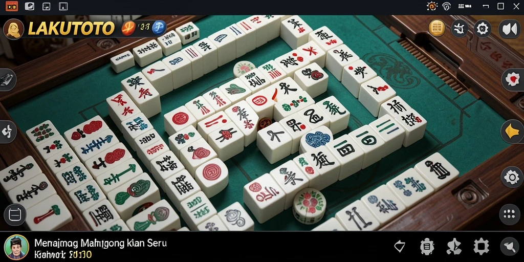 Tampilan gameplay <strong>LAKUTOTO</strong> yang menarik dan seru saat bermain Mahjong.