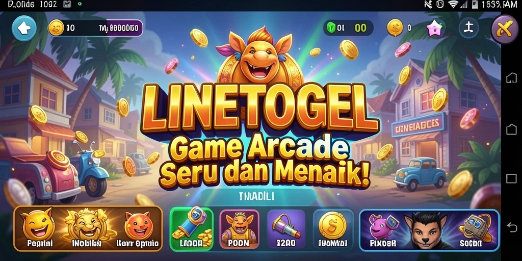 Tampilan menarik dan gameplay seru dari LINETOGEL.