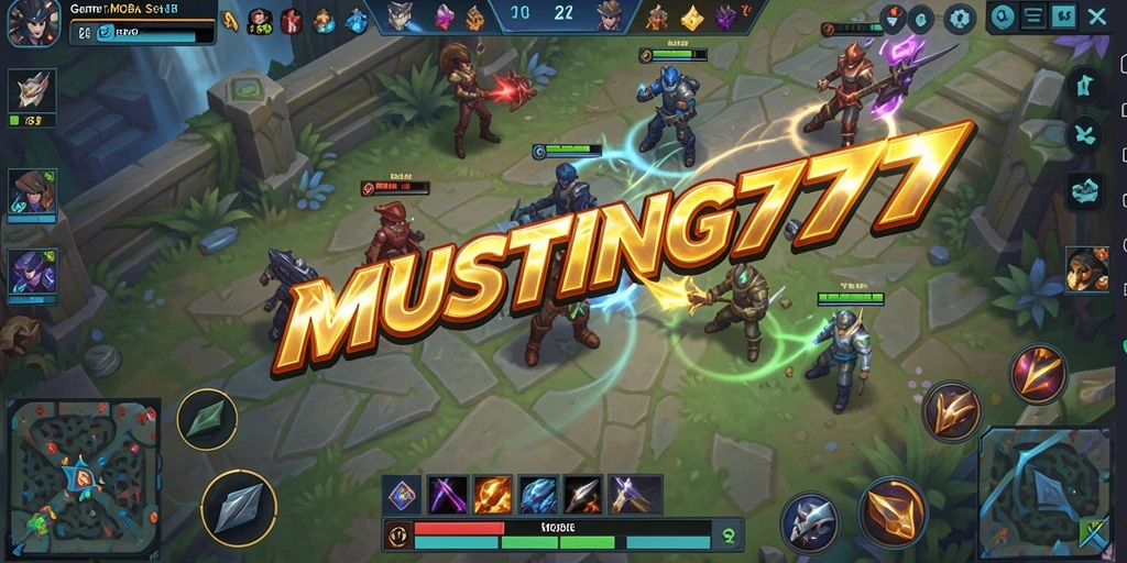 Tangkapan layar gameplay seru di MUSTANG77, menunjukkan pertarungan antar tim.