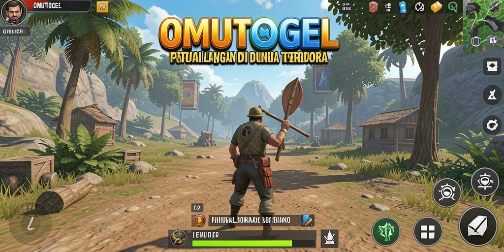 Tangkapan layar menunjukkan aksi seru dalam dunia Open World OMUTOGEL.