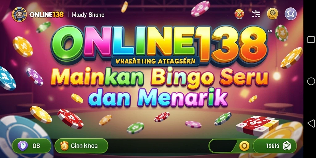 Gameplay seru Bingo di ONLINE138 dengan antarmuka yang menarik.