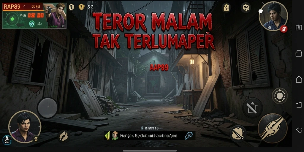 Screenshot gameplay dari RAP89 yang menegangkan.