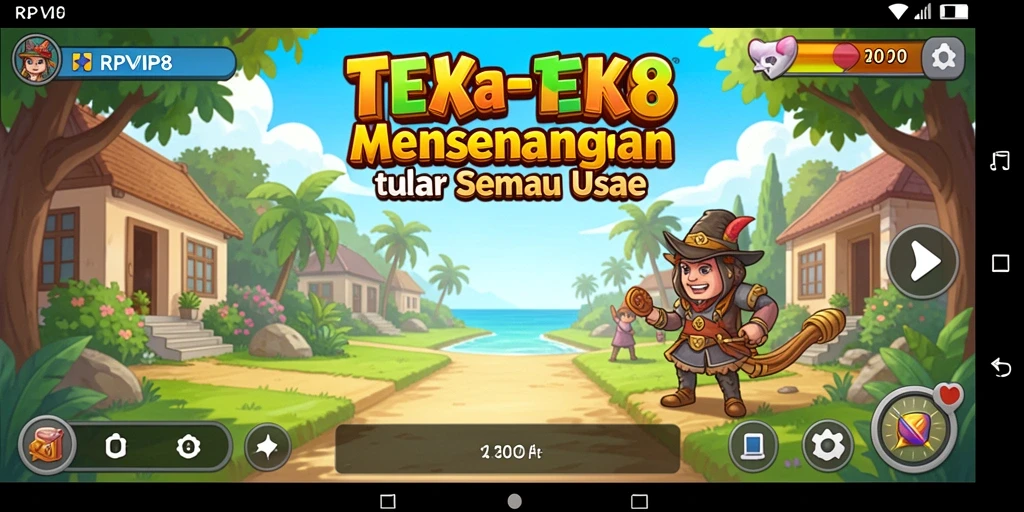 Gameplay RPVIP8 menampilkan berbagai teka-teki yang menantang.