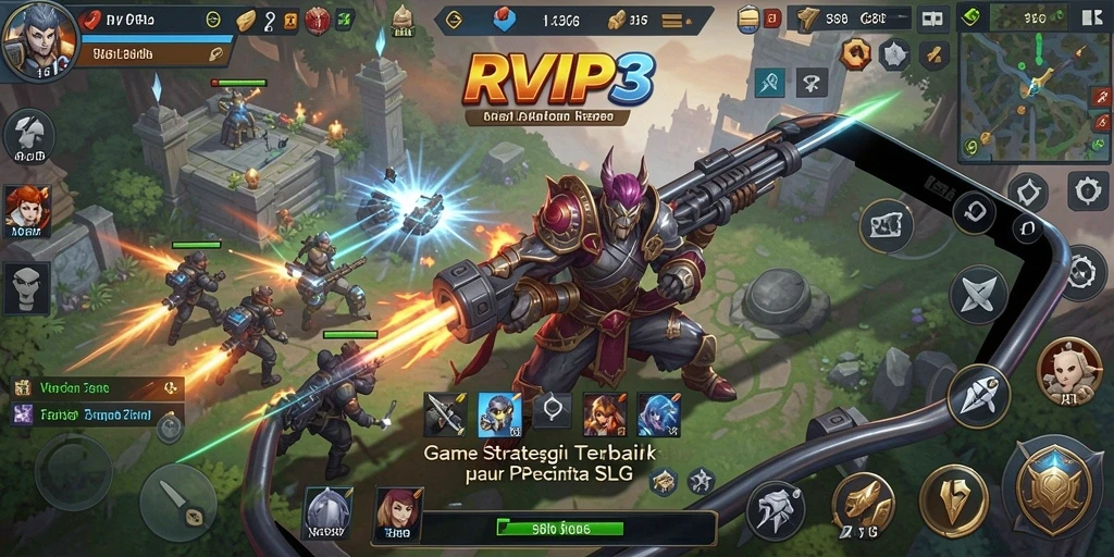 Tampilan menarik dari gameplay strategis RVIP3 yang menegangkan.