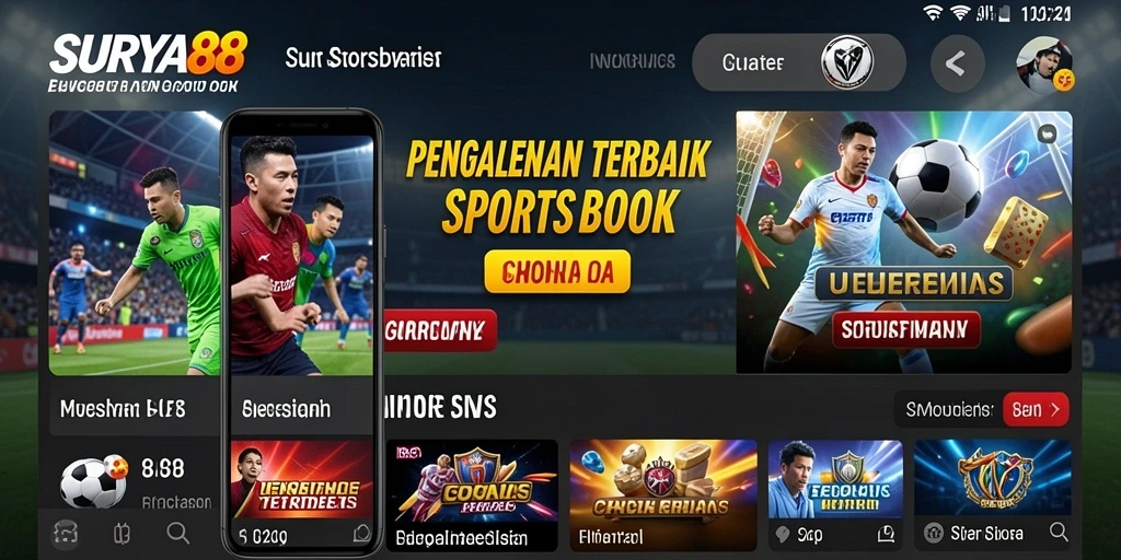 Tampilan utama gameplay Sportsbook SURYA88 yang menarik.
